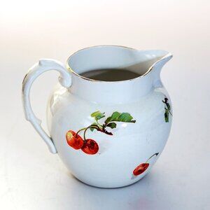 Vintage Semi-vitreous china Pitcher, Edwin M. Knowles China Company.